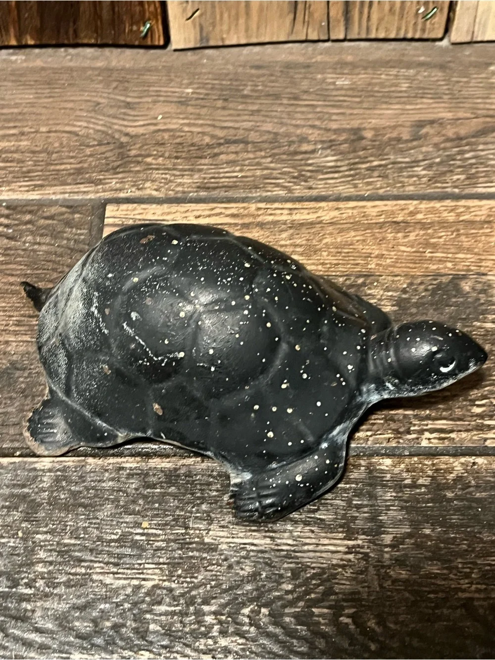Vintage cast iron turtle doorstop/ garden decor Accessory